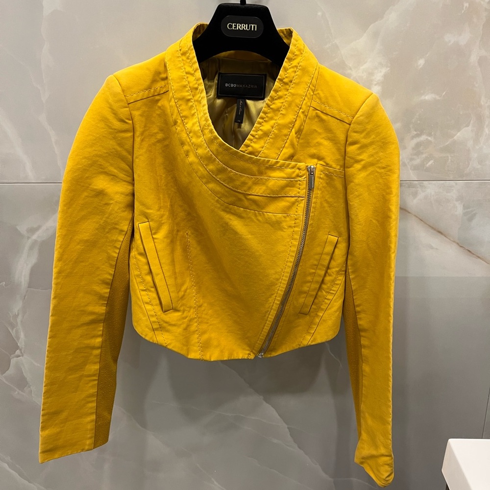 Vintage bcbg moto crop jacket
